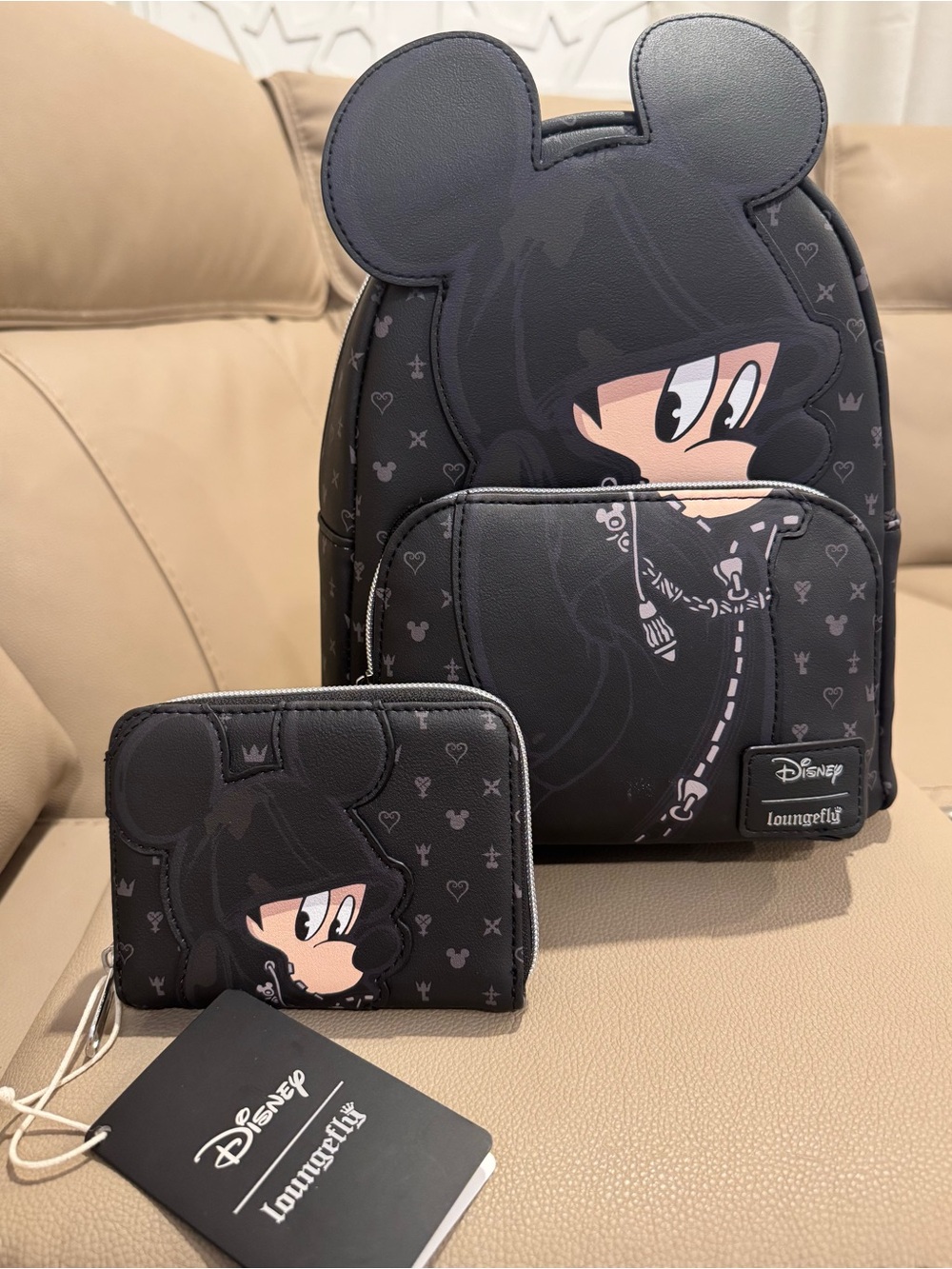 Loungefly NWT kingdom heart 3 Mickey Mini Backpack with Matching Wallet